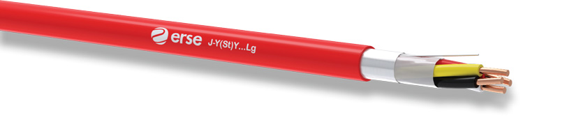 Red Fire Alarm Cable